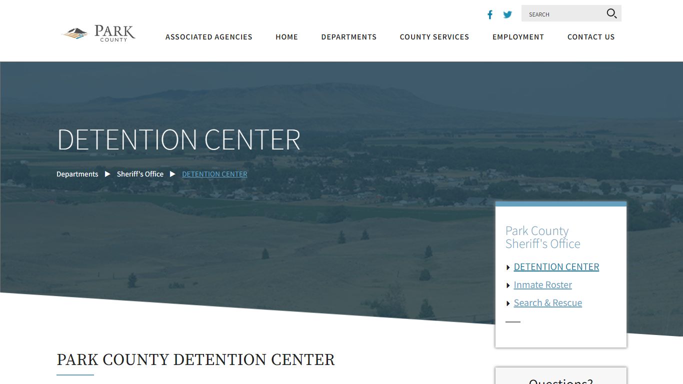 Park County Montana | Sheriff's Office | DETENTION CENTER